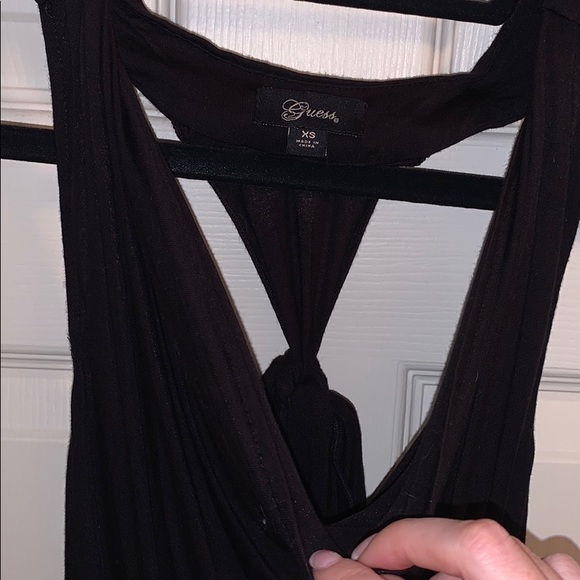 Swoop neck dressy black top - Picture 4 of 4
